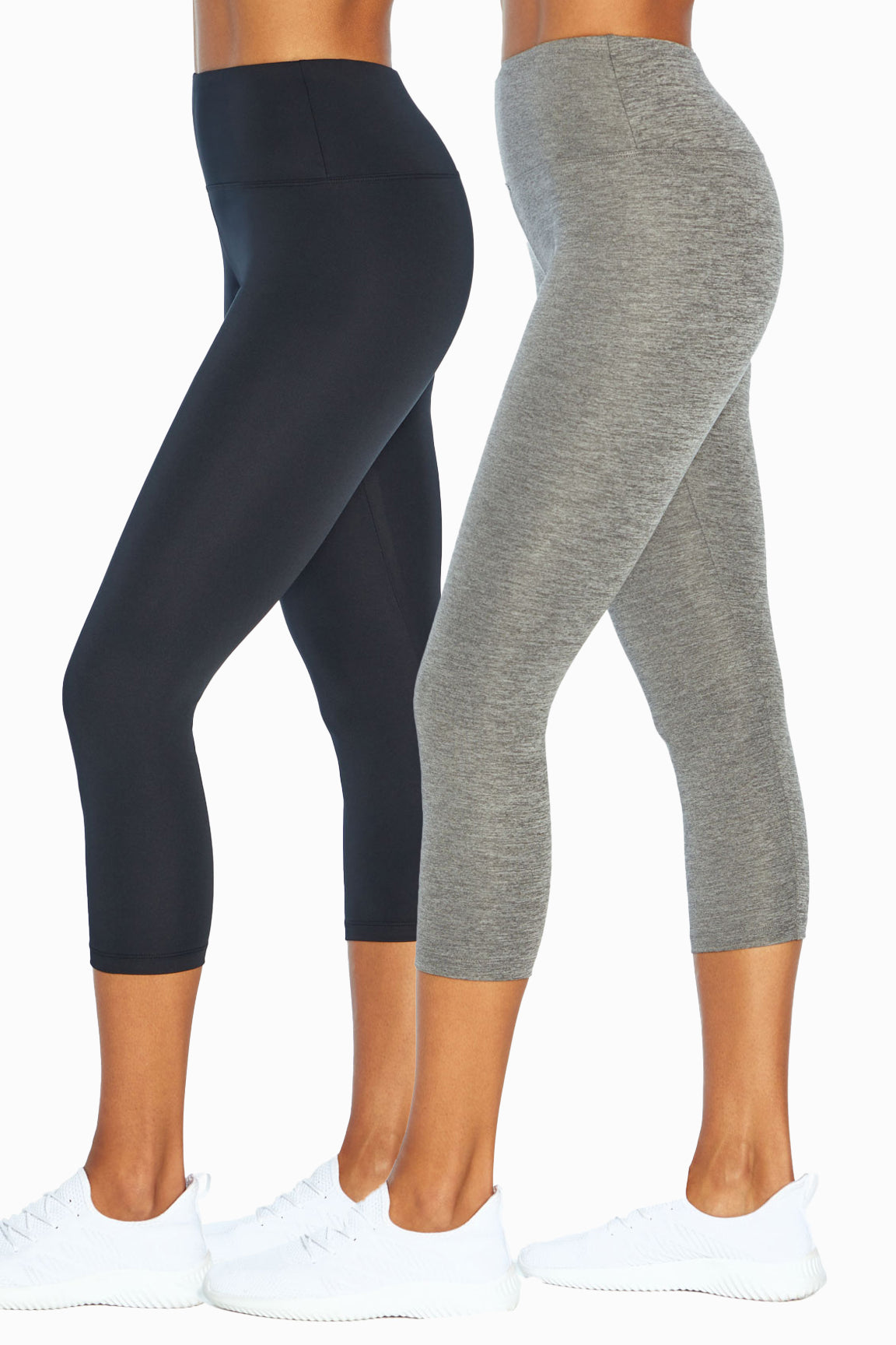 High Rise Mid Calf Capri Legging (2 Pack) – Bally Total Fitness®