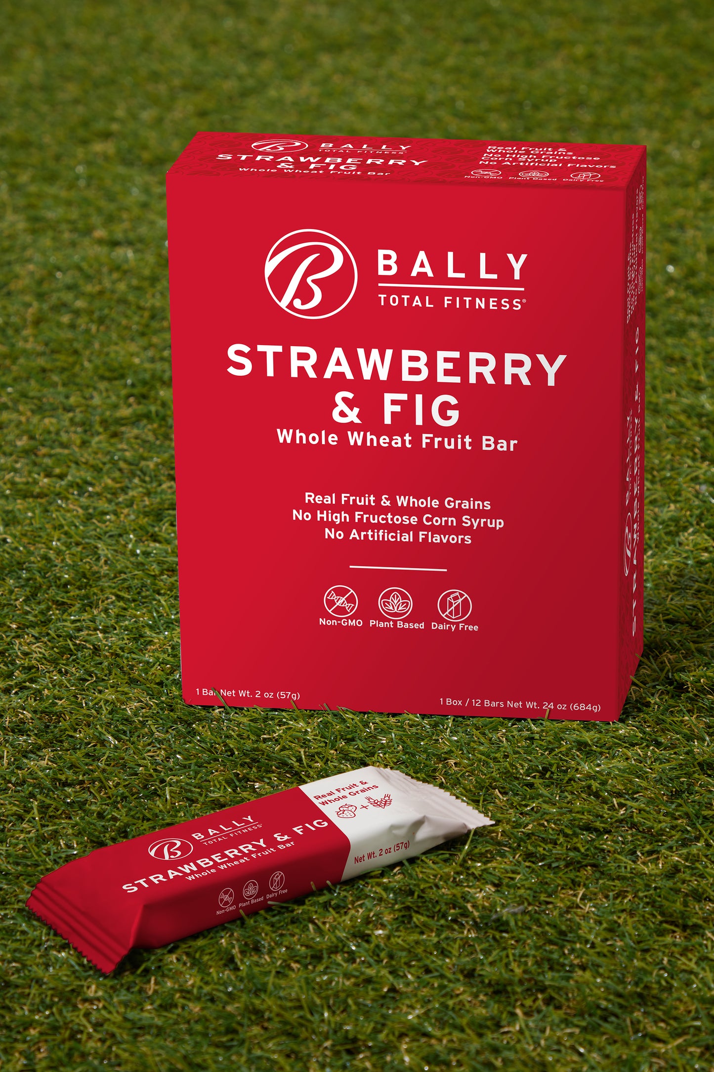 BALLY NUTRITION Strawberry & Fig Whole Wheat Fruit Bar