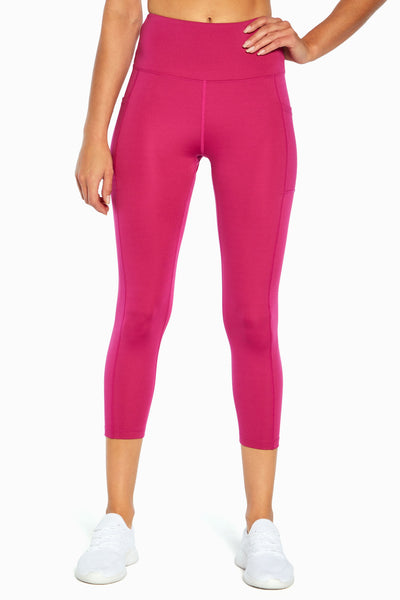 Buy Bally Total Fitness Kimmy High Rise Mid-Calf Legging, Sugar Coral,  X-Large at