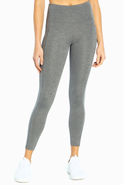 Bally, Pants & Jumpsuits, New Bally Total Fitness Heather Charcoal Gray  Leggings W Pocket Cozy Inside Lg